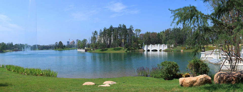 永定河孔雀城大湖景觀